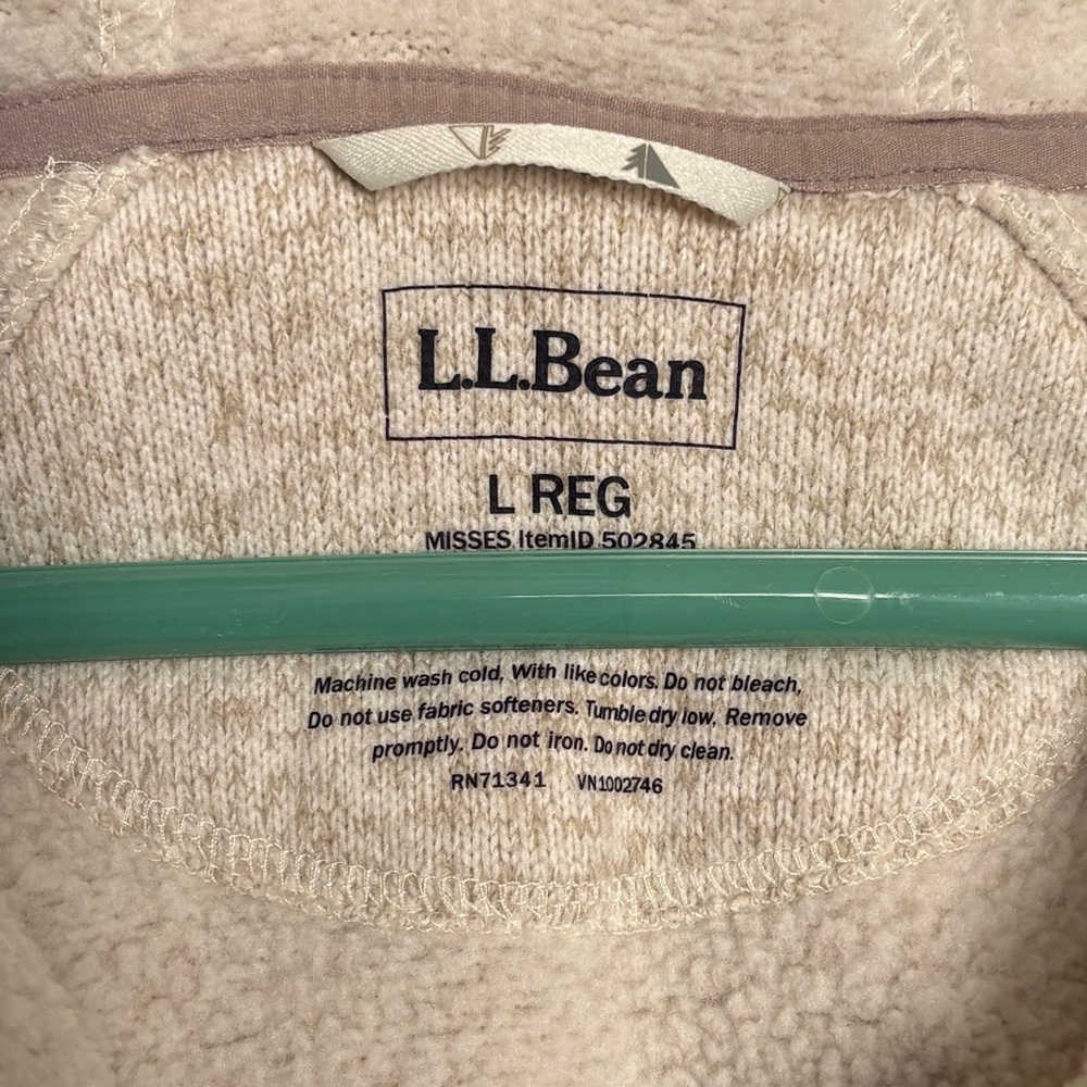 L.L. Bean Women’s Colorblock Cozy Hoodie Sweatshirt. Size Large. - Picture 4 of 4